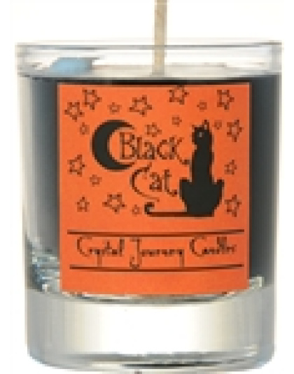 Black Cat soy votive candle
