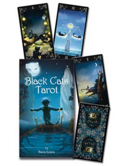 Black Cats tarot by Maria Kurarai