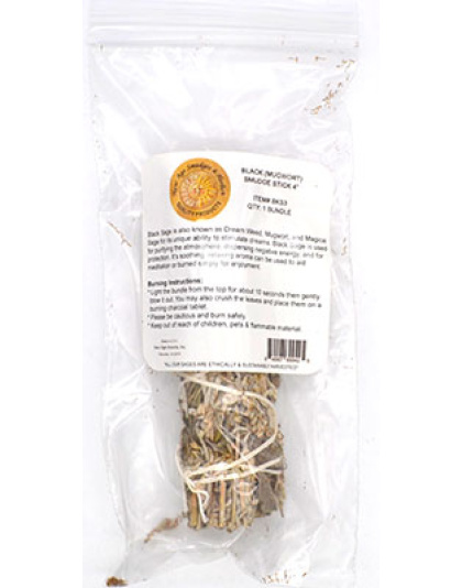 Black Sage smudge stick 4"