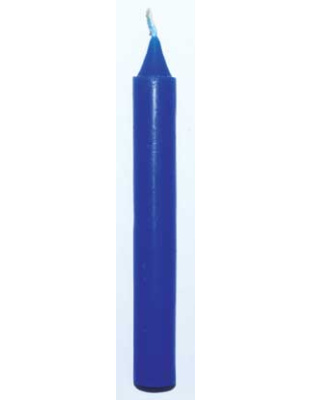 Blue 6" household candle