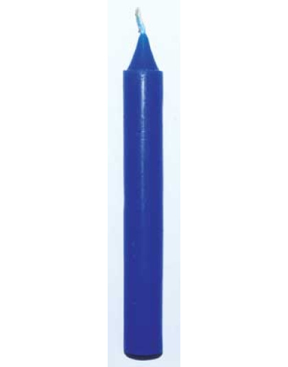 Blue 6" household candle