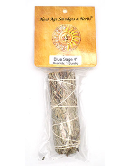 Blue Sage smudge stick 4"