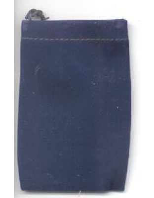 Blue Velveteen Bag