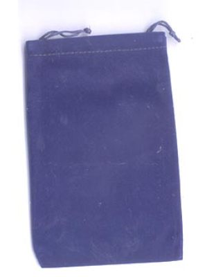 Blue Velveteen Bag