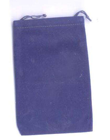 Blue Velveteen Bag