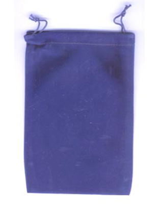 Blue Velveteen Bag