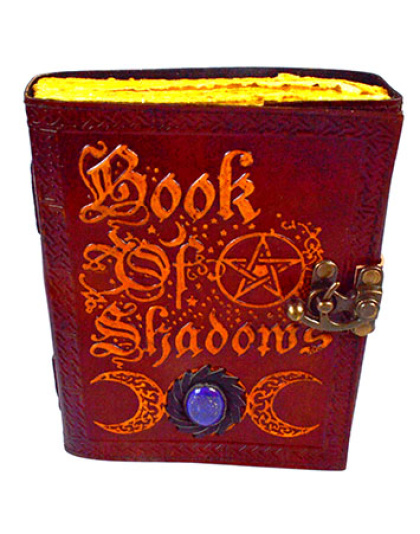 Book of Shadows Journal aged looking paper leather w/ latch
