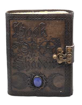 Book of Shadows aged looking paper leather w/ latch