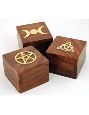 Brass Inlaid Box (various designs)