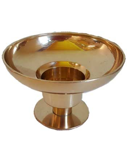 Brass Universal candle holder 4 1/4" dia