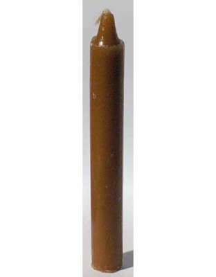 Brown 6" Household Candle