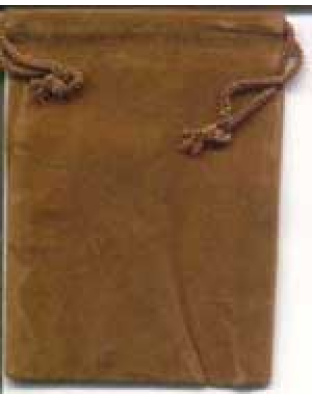Brown Velveteen Bag