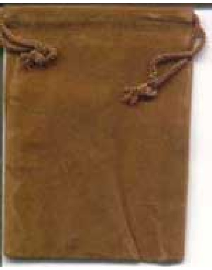 Brown Velveteen Bag