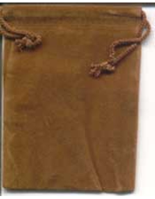 Brown Velveteen Bag