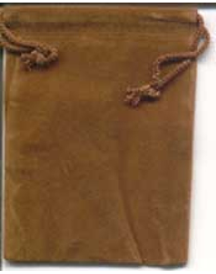 Brown Velveteen Bag