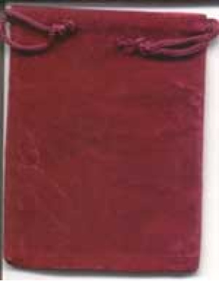 Burgundy Velveteen Bag