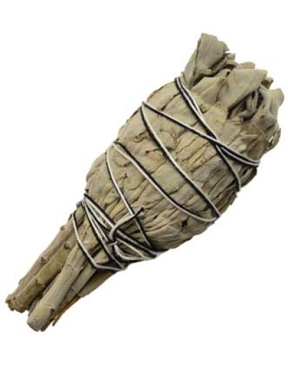 California White Sage smudge stick 4"