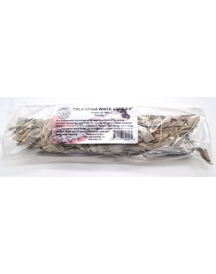 California White Sage smudge stick 8-9"