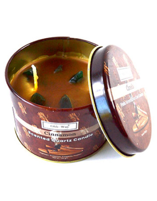 Canela (Cinnamon) quartz tin candle