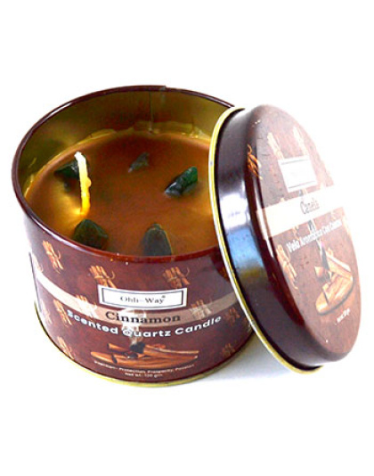 Canela (Cinnamon) quartz tin candle