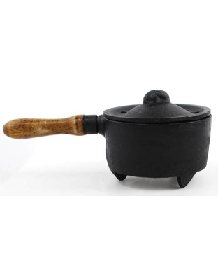 Cast Iron Burner w/ Wooden Handle
