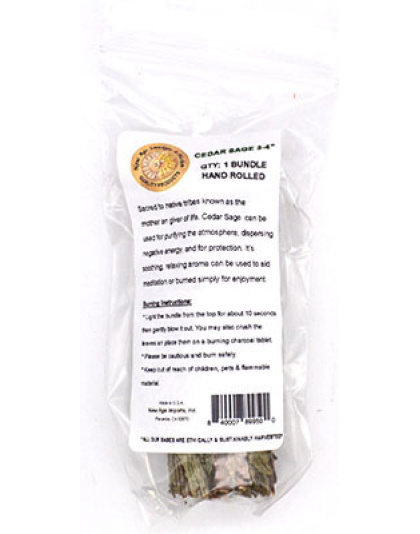 Cedar smudge stick 3-4"