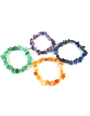 Chakra chip bracelet