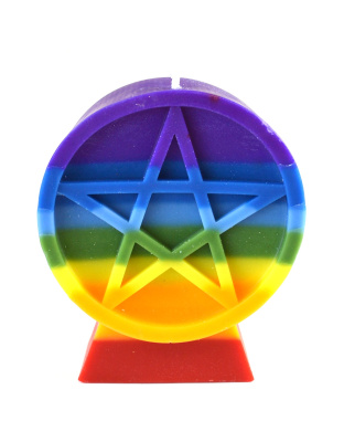 Charka Pentacle candle