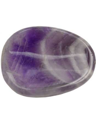 Chevron Amethyst worrystone