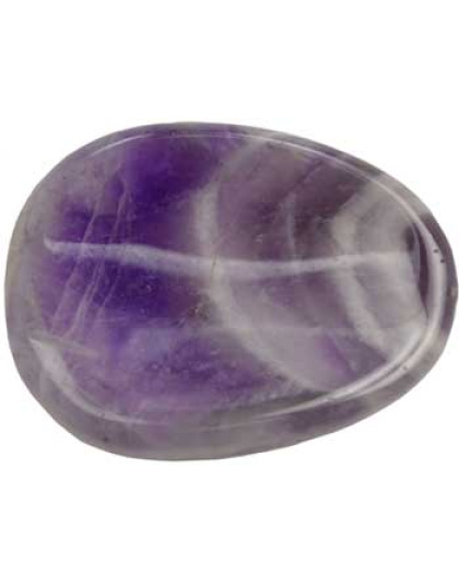 Chevron Amethyst worrystone