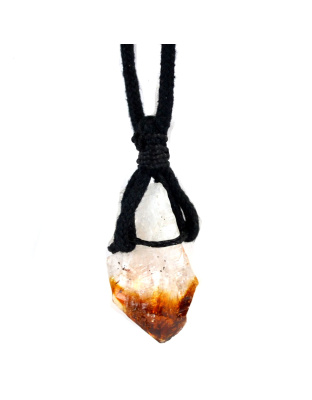 Citrine W/ cord necklace