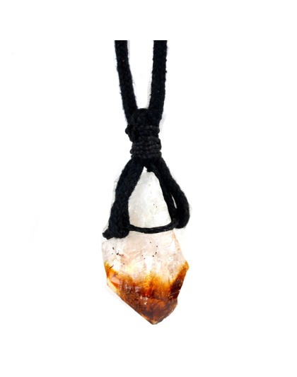 Citrine W/ cord necklace