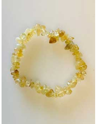 Citrine chip bracelet