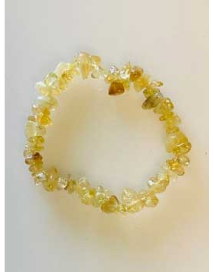 Citrine chip bracelet