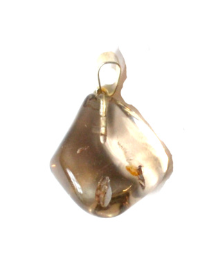 Citrine tumbled stone pendant