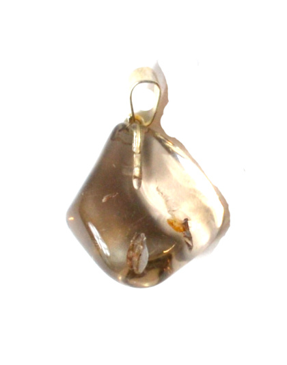 Citrine tumbled stone pendant