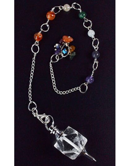 Clear Quartz Chakra pendulum
