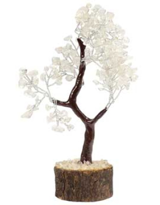 Clear Quartz gemstone tree 160 beads