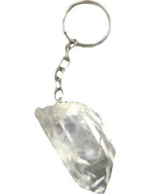 Clear Quartz keychain