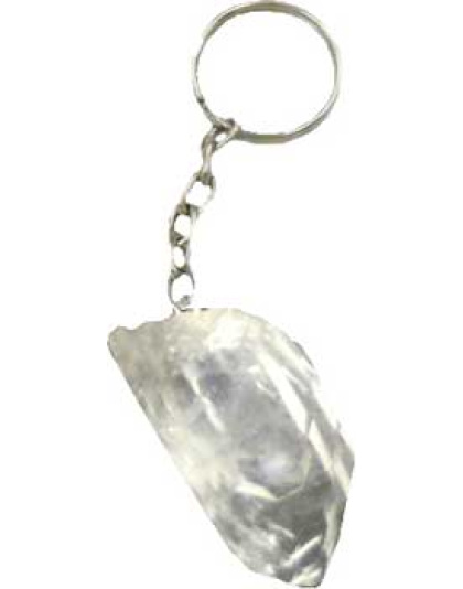 Clear Quartz keychain