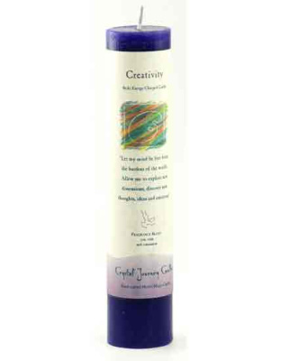 Creativity Reiki Charged pillar candle