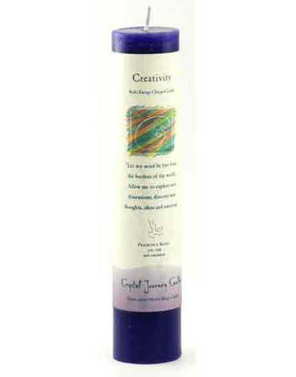 Creativity Reiki Charged pillar candle