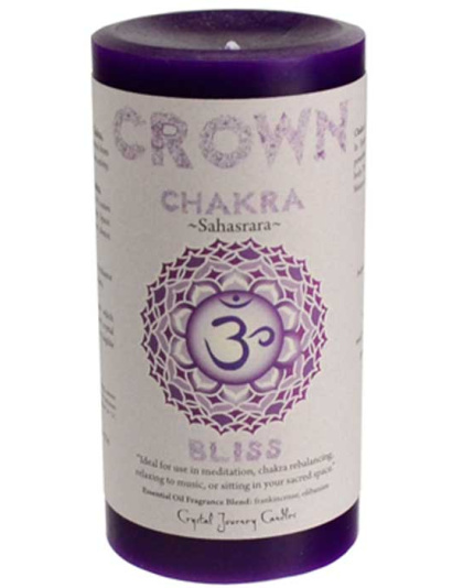 Crown Chakra pillar candle 3" x 6"