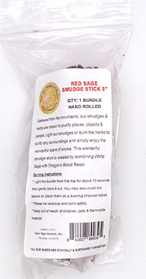 Dragons Blood & White Sage smudge stick 3-4"