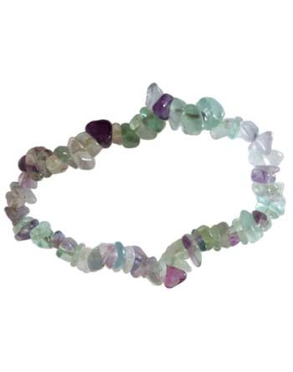 Fluorite chip bracelet