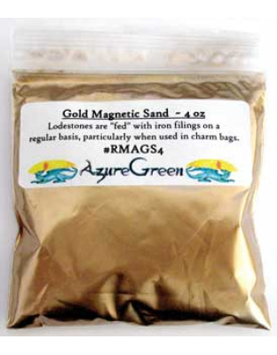 Gold Magnetic Sand (Lodestone Food)  4oz