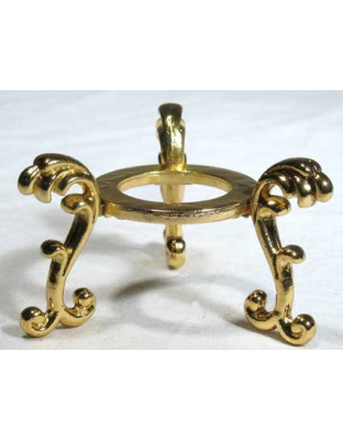 Gold Plated Flower gazing ball stand