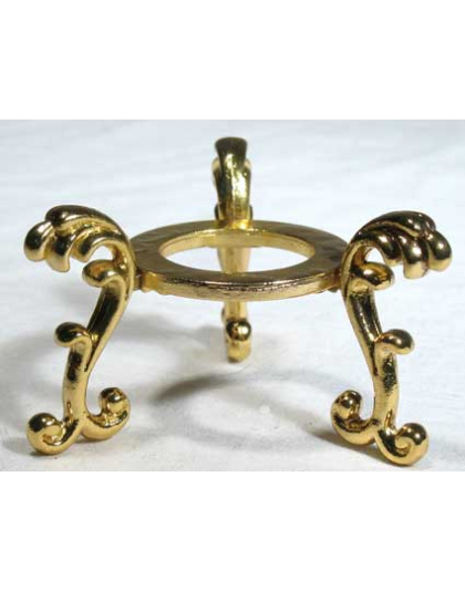 Gold Plated Flower gazing ball stand