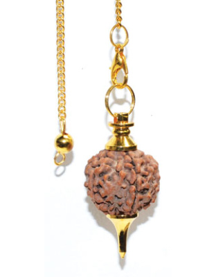 Gold Rudraksha pendulum