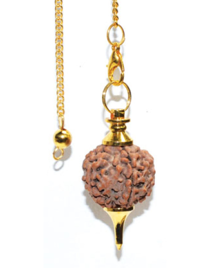 Gold Rudraksha pendulum
